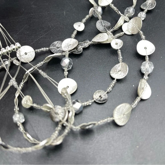 Chicos five strand choker necklace Silver Color - Picture 5 of 5